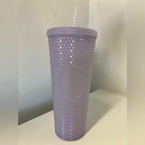 Starbucks 2021 Winter Holiday Icy lilac Bling Studded Cup Tumbler 24oz Venti NEW